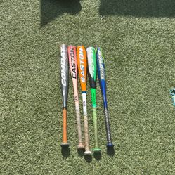 Assorted Baseball Bats