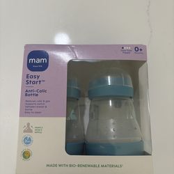(New & Unused) MAM Easy Start Anti-Colic Bottles (2 Pack) 160ml/ 5oz