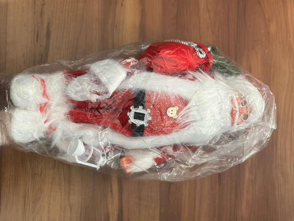 Christmas Santa Claus Figurine, 12-Inch, Traditional Red