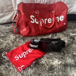 Supreme X Louis Vuitton Duffle Bag (Supreme X Smith Goggles)  - Not Authentic 