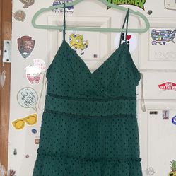 Short Dark Green Dress