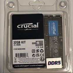 Crucial By Micron 32GB (2x16GB) Notebook DDR5-5600 SODIMM Ram kit