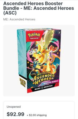 Pokemon ascended heroes booster bundle