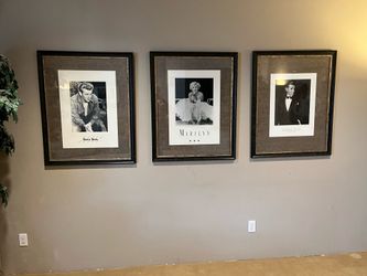 Set of Hollywood Icon Framed Photos