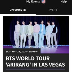 BTS Las vegas tickets