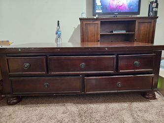 Matching coffee table and tv stand