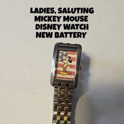 MICKEY MOUSE WOMEN'S WATCH, NEW BATTERY 