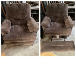 Brown Upholstered  La-Z-Boy Recliner  