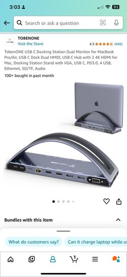 Macbook Hub TOBENONE_2 Monitors Capability