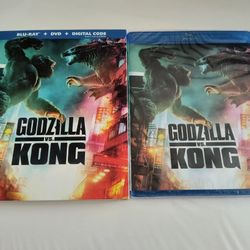 Godzilla vs. Kong (Blu-ray, 2021) With Slipcover