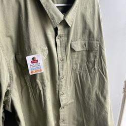 Brand New Olive Button Shirt
