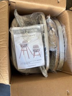 Baby Highchair with Wooden Legs