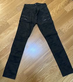 Men's Hudson Camouflaged Size 31 Skinny Zipper Jeans 