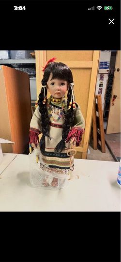 New 2ft porcelain Indian doll treasury collection premier edition in original box