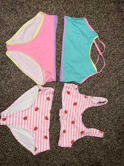 Girls bathing suits size 14/16 old navy $10- both