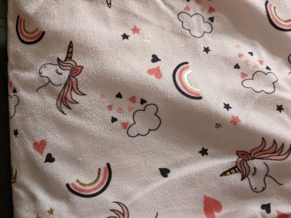 Unicorn Baby Blanket & Neck Pillow 