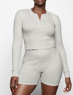 SKIMS cropped henley