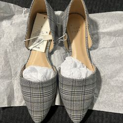 NEW - a new day Women's Plaid Flats -  Size 5 