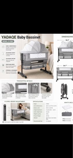 YADAQE Baby Bassinet Model S-FD01