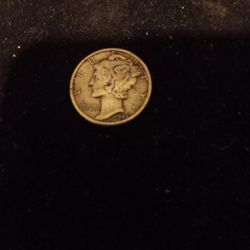 1945 Mercury Dime..last Year Dimes Were Made 90% Silver