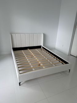 Bed Frame White New