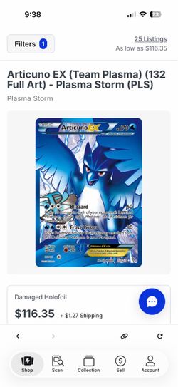 Articuno Ex/Dialga Ex Plasma Storm