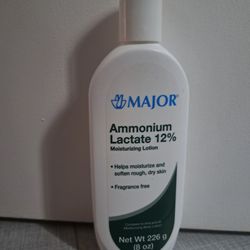 Major Ammonium Lactate 12%, Sealed Made In USA. 8 Oz, Fragrance-Free Great For Dry Skin