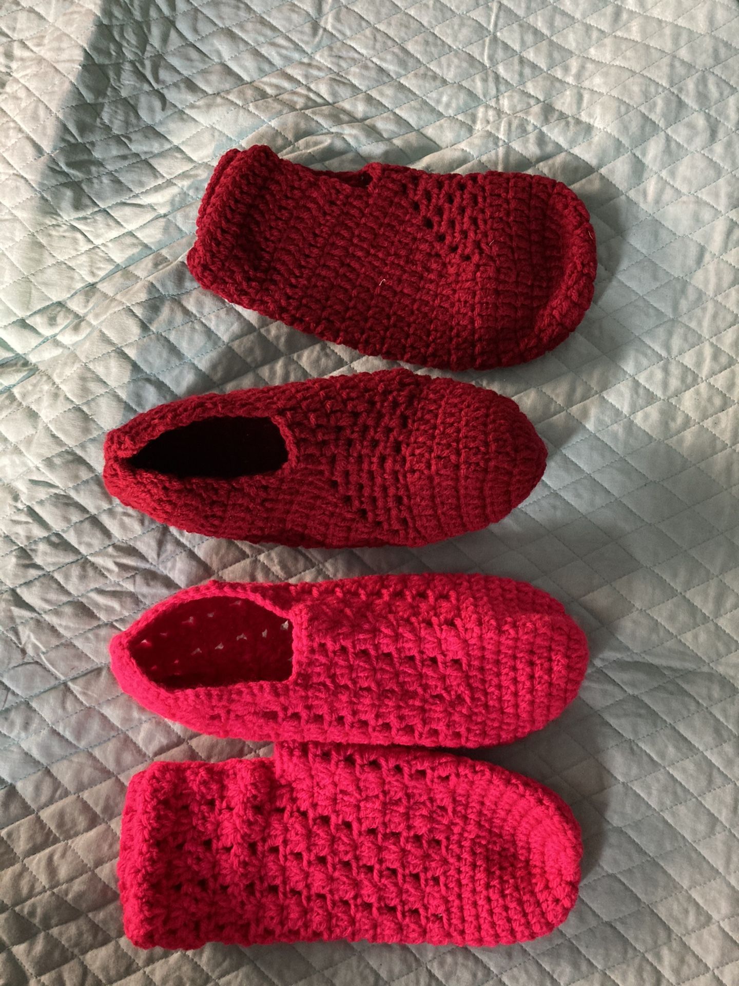 Pantuflas tejidas