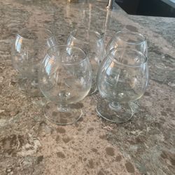 Set Of 5 Brandy Snifters