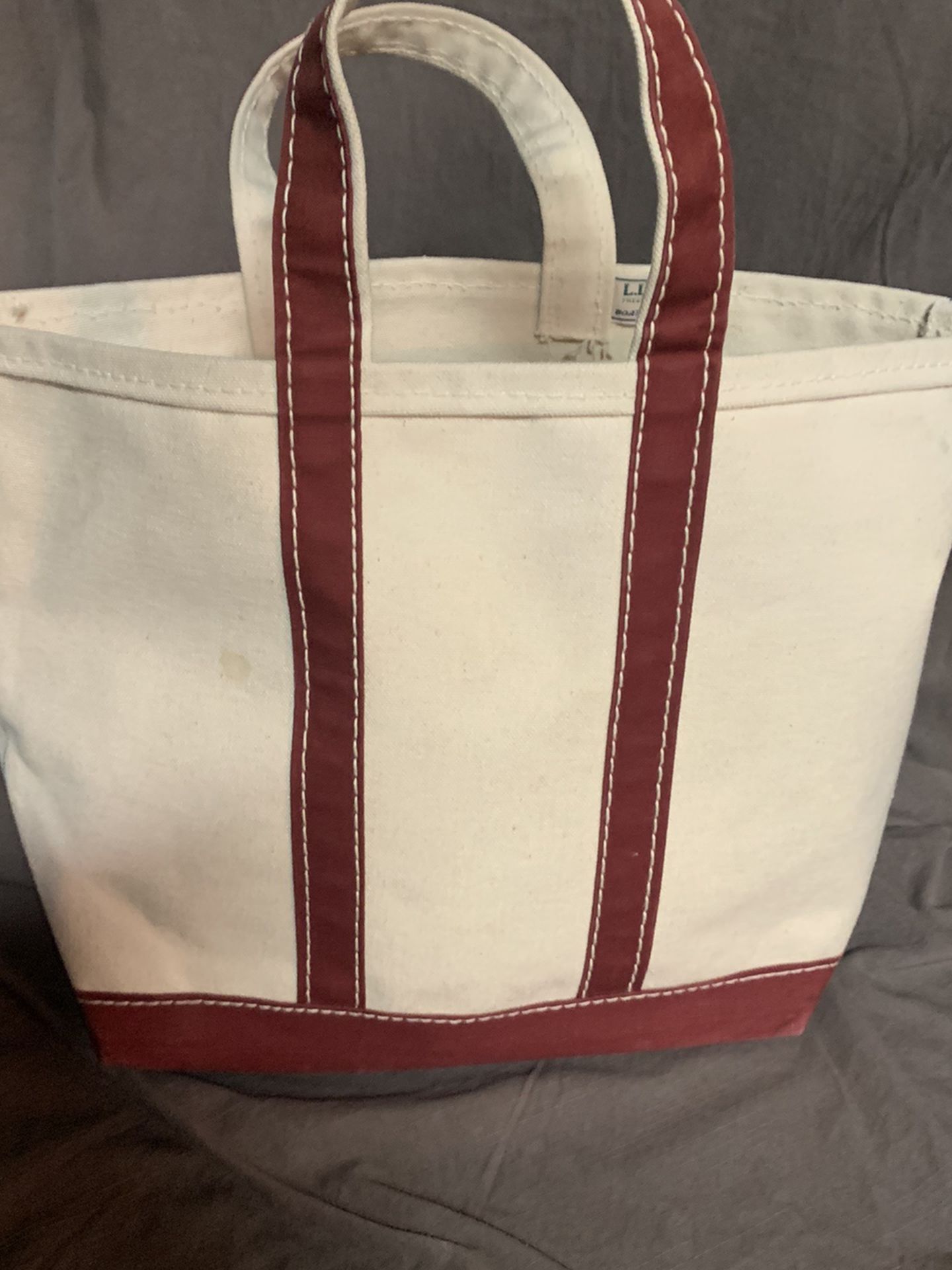 Vintage 1980s LL Bean boat and tote bag