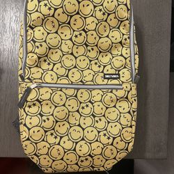 CONCEPT ONE SMILEYWORLD Backpack 13-inch Laptop Sleeve Yellow Smiley Nylon NWT