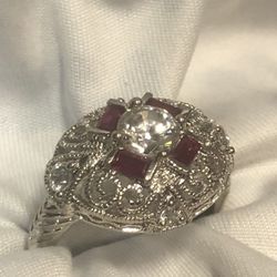Silver Ladies Ring 