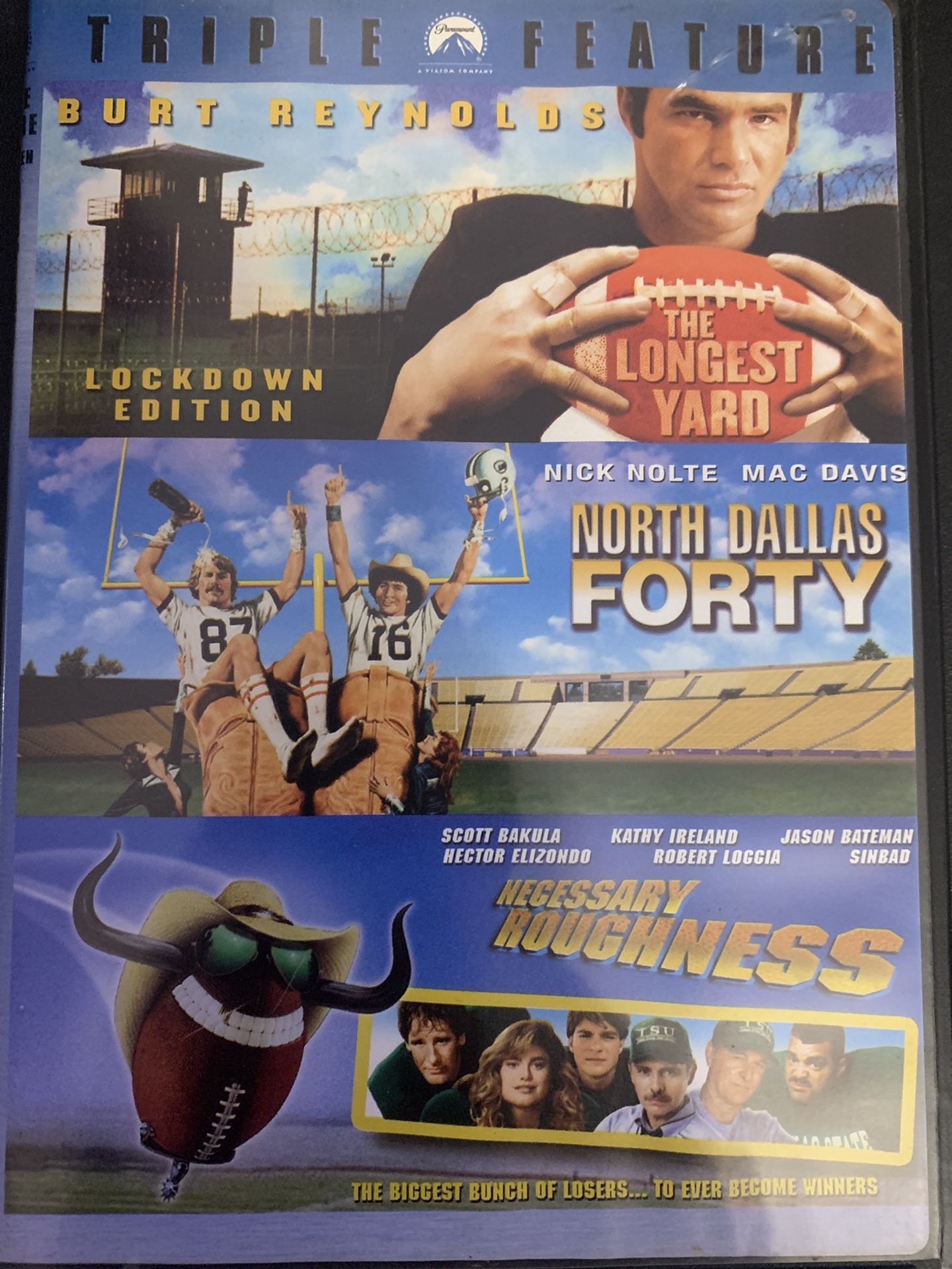 The LONGEST YARD/NORTH DALLAS FORTY/NECESSARY ROUGHNESS Triple Feature (DVD)