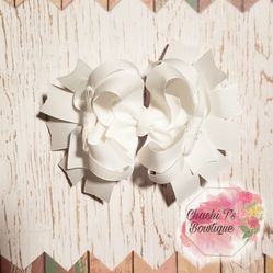 White uniform boutique bow