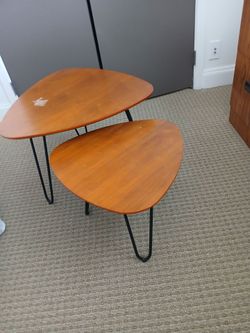 Mid-century mod coffee table 2 pieces