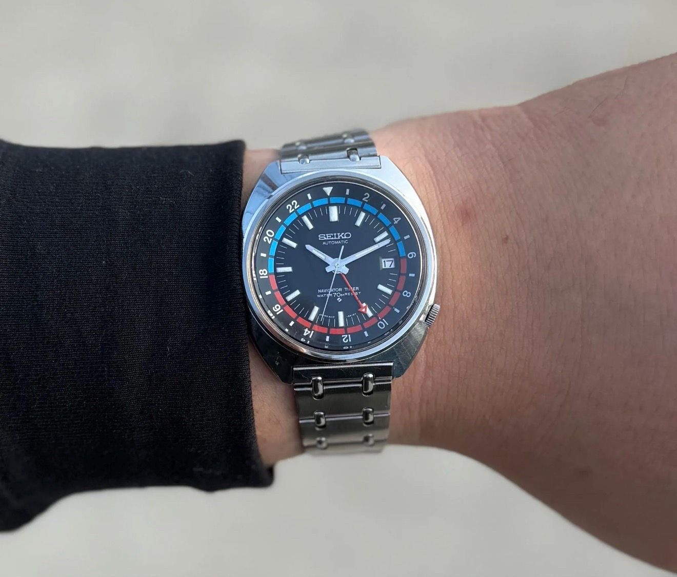 Vintage Seiko Navigator Timer GMT