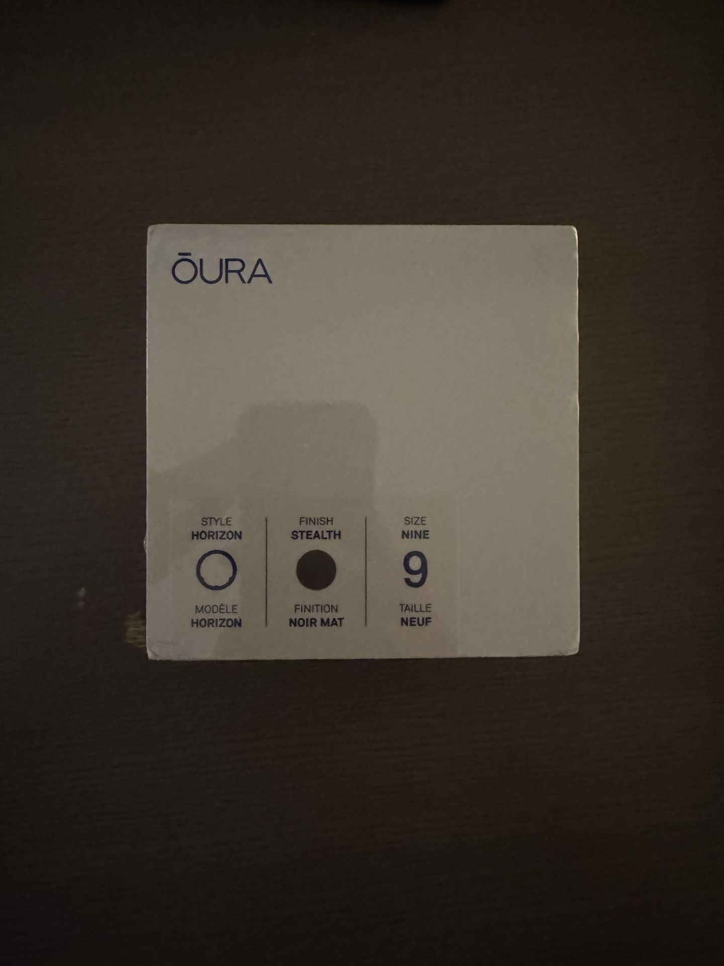 Oura Horizon Ring Gen 3 Size 9 Black