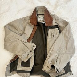 Orvis Jacket With Leather Trimming
