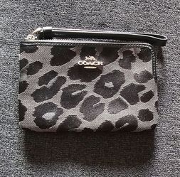 Coach Leopard print coin purse