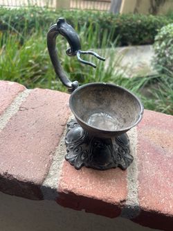 Victorian Tabletop Cigar Lamp - Eureka Silver Co. - "Quadruple Plated Silver"