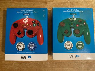 Mario & Link Wired Fight Pads For Nintendo Wii & Wii U