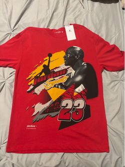 Jordan Sport Michael Jordan Shirt Mens Small Red 23 Graphic Tee Basketball Retro