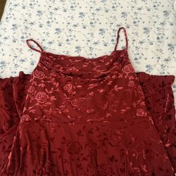 Red floral Dress