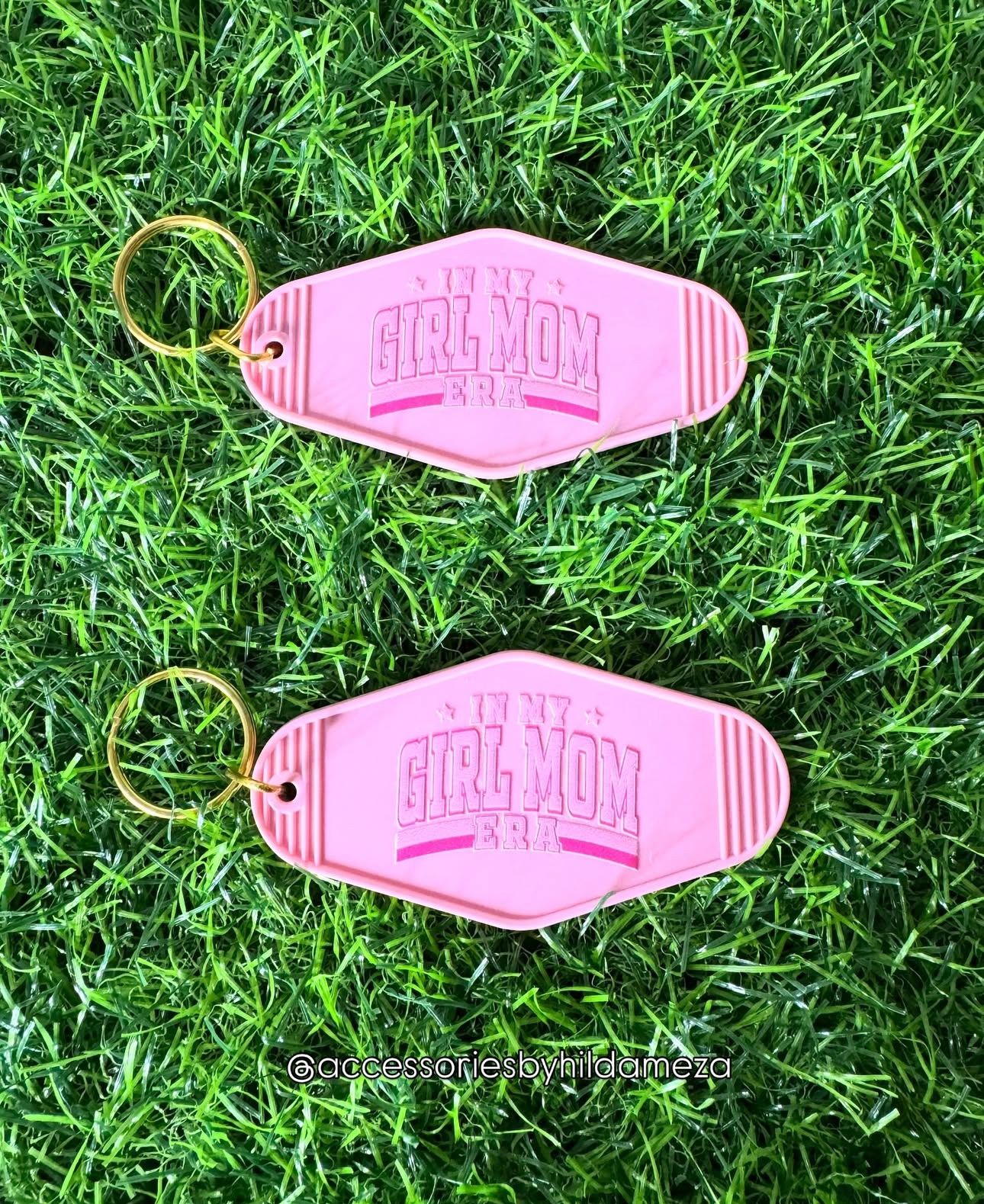 Girl Mom Keychain