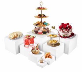 8 PCS Buffet Risers, Large Food Risers
