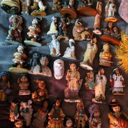 Vintage Lot Of Indian Statues 
