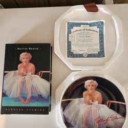 Marilyn Monroe Book And Plate