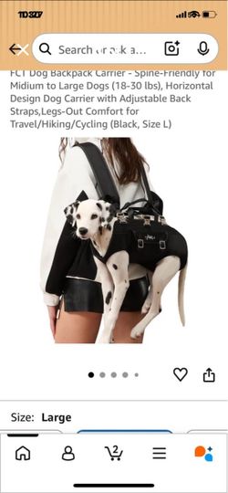 New dog carrier backpack