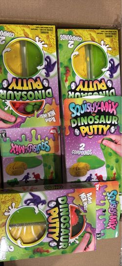 12 pack Squishy-Mix Dinosaur Putty 2 Compounds