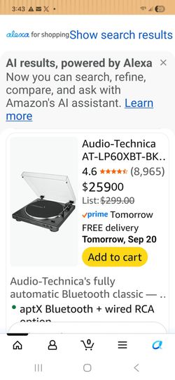 Audio technica Turntable